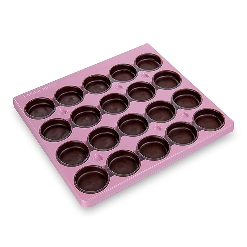Stampo per cioccolato rotondo medio, scuro, ø 57x16 mm, 100 pz.