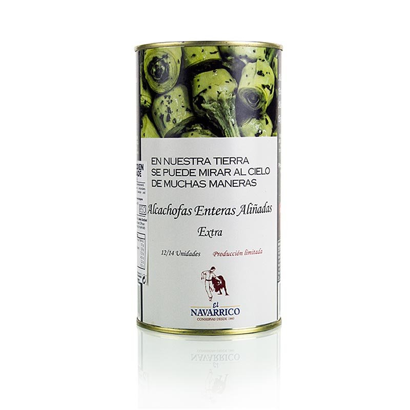 Carciofi sott'olio, con gambo, 9 - 12 pezzi, Navarrico, 780 g | Sott'olio, conserve, antipasti | thungourmet
