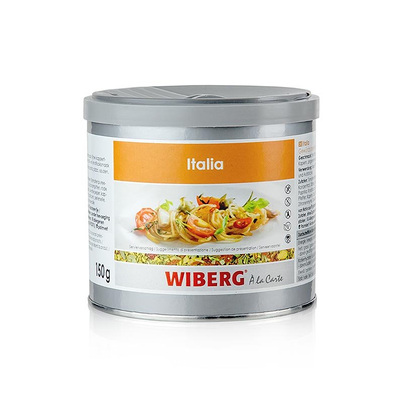 Wiberg Italia Style, miscela di spezie, fruttata - piccante, 150 g | Sale, pepe, spezie, aromi, verdure secche | thungourmet