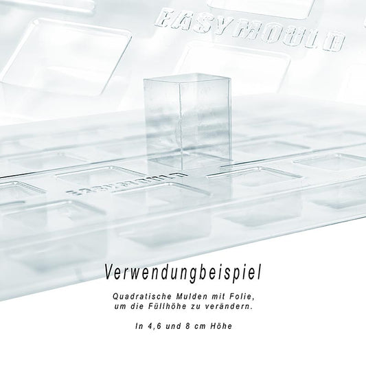 Vassoi per stampi Easymould Cuadrado, 27x18x2cm, 100% Chef (60/0012), 3 pz.