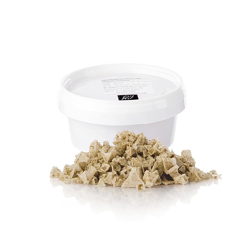 Sale marino con rosmarino a forma di piramide, Cipro, Petros, BIO, 100 g | Sale, pepe, spezie, aromi, verdure essiccate | thungourmet