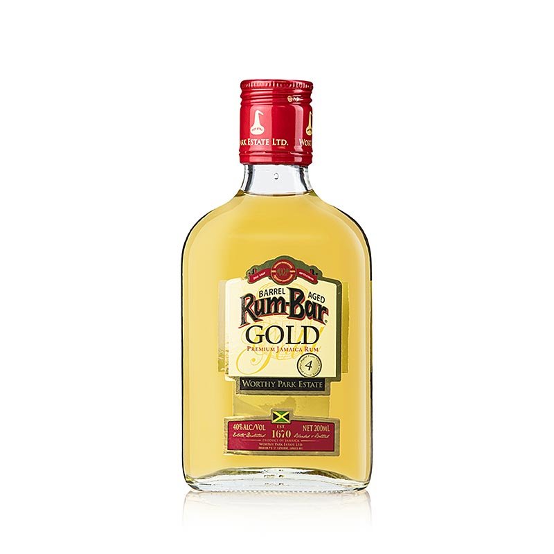 Worthy Park Rum Bar Gold 40% vol., Giamaica, 200 ml | Liquori e altre bevande alcoliche | thungourmet