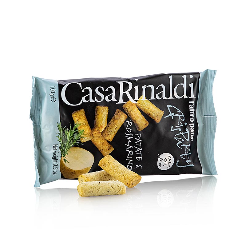 Grisparty - Mini grissini con patate e rosmarino, Casa Rinaldi, 100 g | Biscotti, cioccolatini, snack | thungourmet