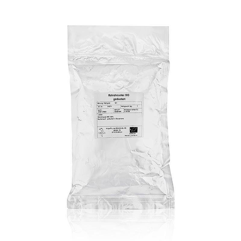 Zucchero di canna grezzo, affumicato, BIO, 1 kg Pasticceria, dessert, sciroppi | thungourmet