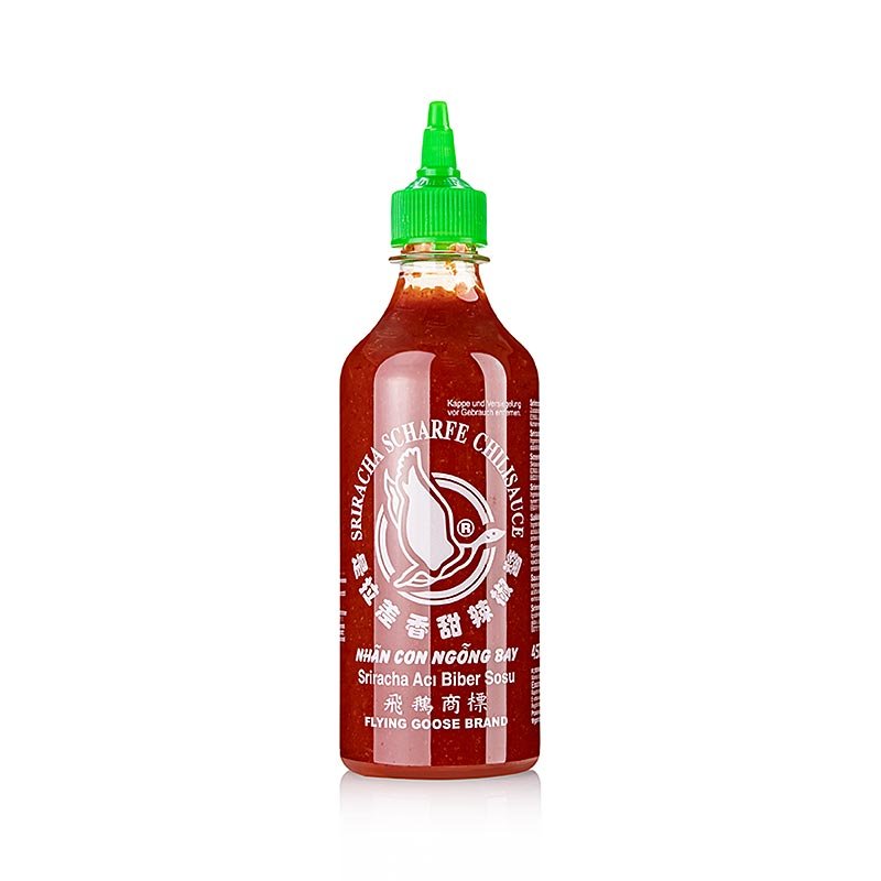 Salsa chili - Sriracha, piccante, bottiglia squeeze, Flying Goose, 455 ml | Asia & Ethno Food | thungourmet