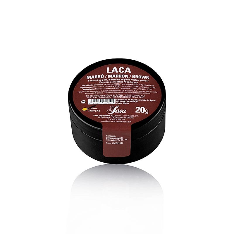 Sosa marrone castagna, in polvere, liposolubile (39453), 20 g | Additivi alimentari | thungourmet