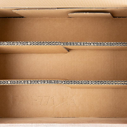 Scatola di presentazione per vino, "Wood", per 6 bottiglie da 0,75 l ciascuna, 1 pz.