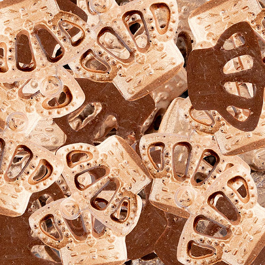 Corona di cioccolato, Dobla (78423), 300 g, 200 pezzi - decorazione di cioccolato di alta qualità a forma di corona, ideale per torte e dessert, 300 g confezione da 200 pezzi
