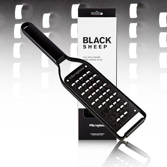 Grattugia Microplane Black Sheep, grattugia extra grossa, acciaio inossidabile nero (43008), 1 pz | Non Food / Ferramenta / Accessori per barbecue | thungourmet