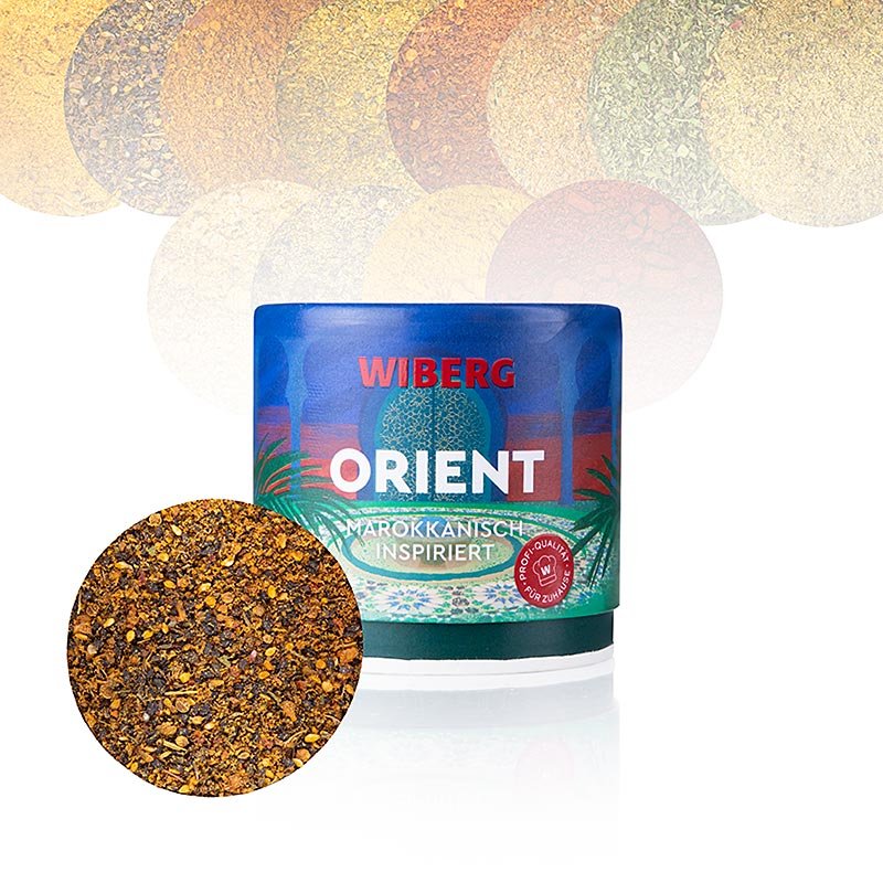 Wiberg Orient, miscela di spezie di ispirazione marocchina, 85 g | Sale, pepe, spezie, aromi, verdure essiccate | thungourmet