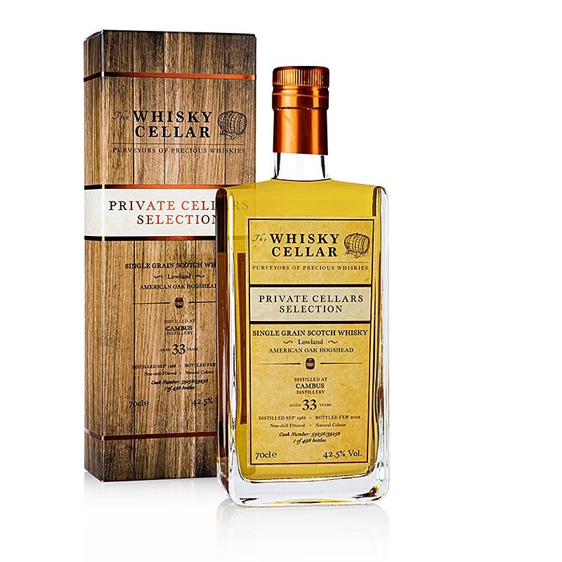 Whisky Single Grain Cambus, 1988 - 2022 Lowland, 42,5% vol., Scozia, 700 ml | Liquori e altre bevande alcoliche | thungourmet