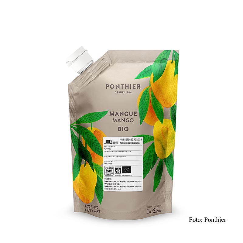 Purea di mango Ponthier, 100%, biologica, 1 kg