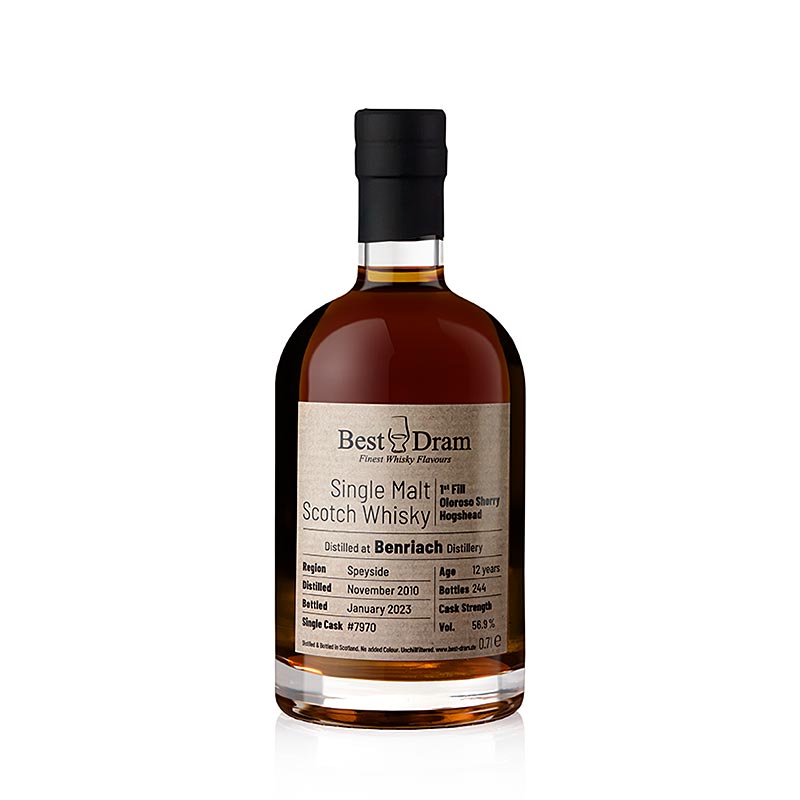 Whisky single malt Benriach 2010/2023 Best Dram Oloroso Speyside, 56,9 % vol., 700 ml | Liquori e altre bevande alcoliche | thungourmet