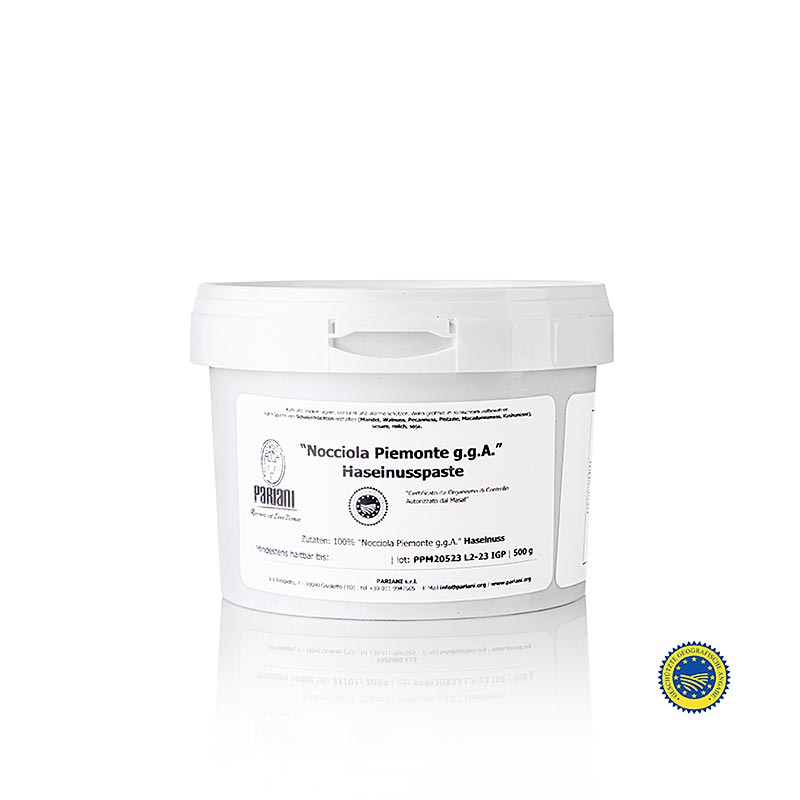 Pasta di nocciole, 100% nocciole Piemonte, IGP, Pariani, 500 g