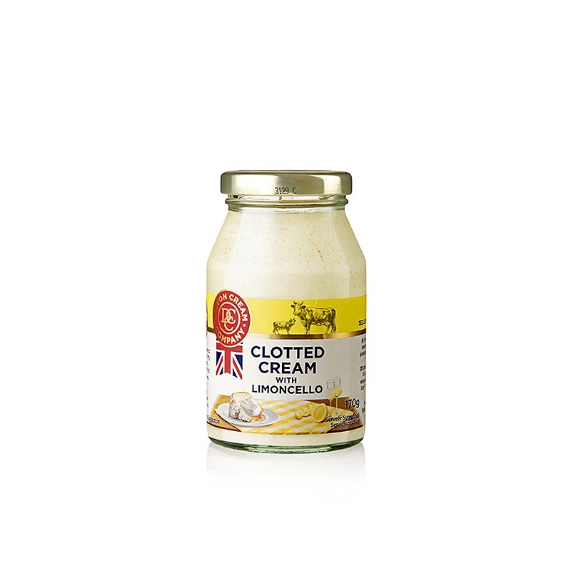 English clotted cream Limoncello, 47% di grassi, Devon, 170 g