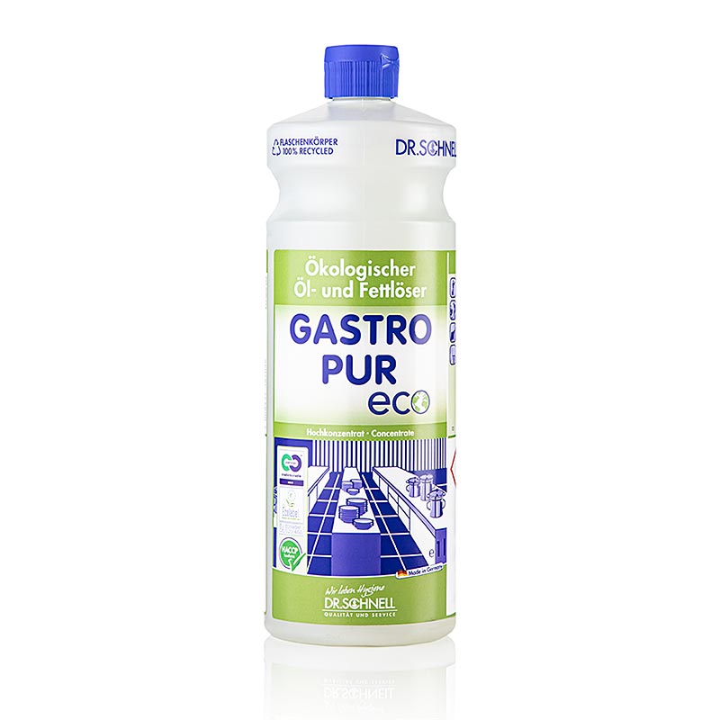 Dr. Schnell Detergente per oli e grassi + detergente per pavimenti Gastro Pur Eco, ecologico, concentrato, 1 l