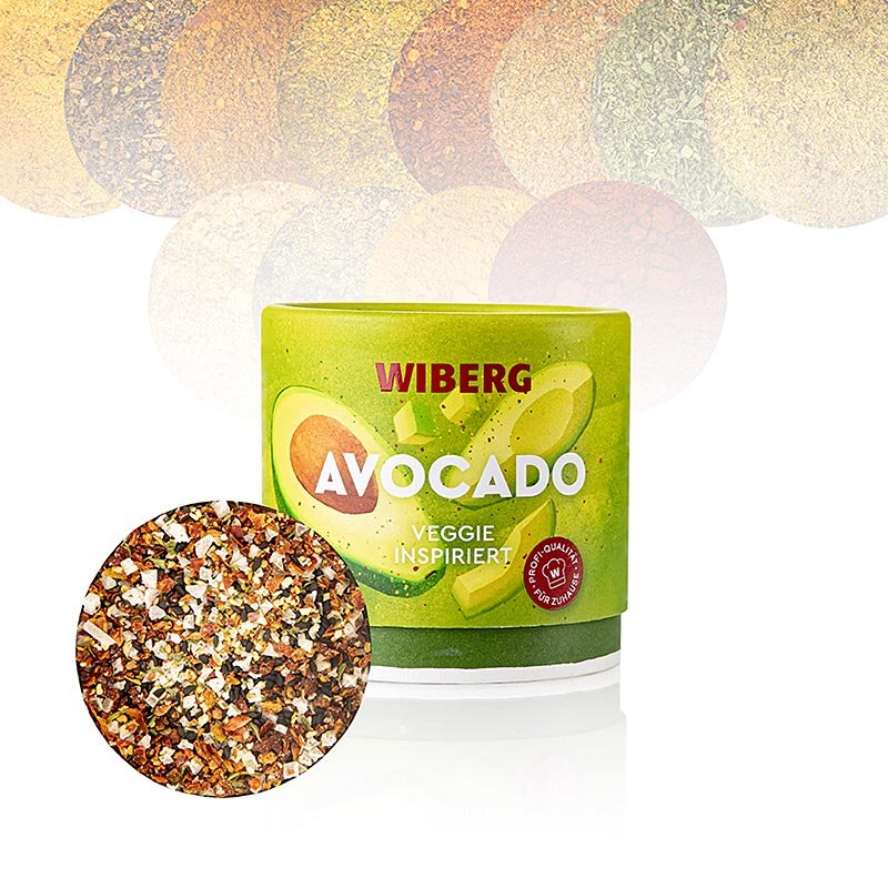 Wiberg Avocado, miscela di spezie ispirata alla cucina vegetariana, 100 g | Sale, pepe, spezie, aromi, verdure essiccate | thungourmet