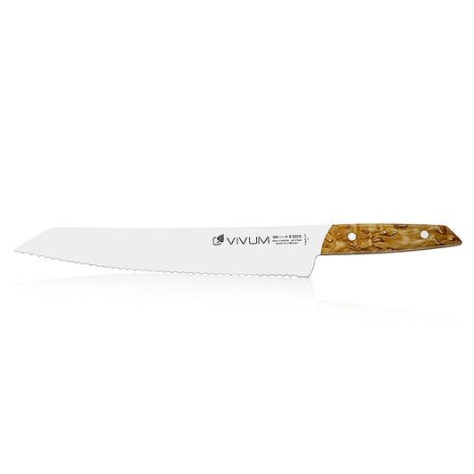 Coltello da pane VIVUM, seghettato, con manico in legno, 26 cm, DICK, 1 pz.