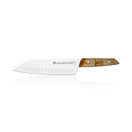 Coltello Santoku VIVUM, lama alberata, con manico in legno, 18 cm, DICK, 1 pz | Coltelli e accessori per coltelli | thungourmet