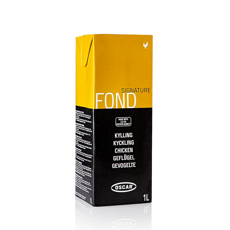 Brodo di pollame Oscar Signature, liquido, pronto per la cottura, 1 l
