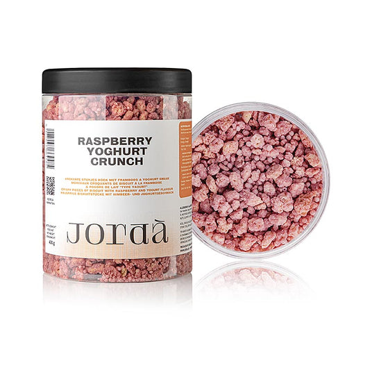 Jorda Crunch Raspberry & Yoghurt, biscotto al gusto di yogurt e lamponi, 400 g