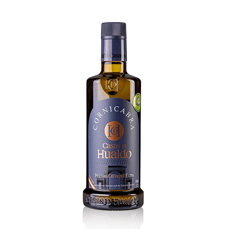 Olio extravergine di oliva Casas D Hualdo, 100% CORNICABRA, Spagna, 500 ml