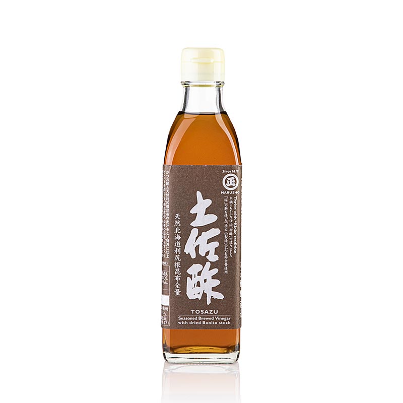 Aceto dashi Tosazu, salsa di condimento giapponese, Marusho, Giappone, 300 ml
