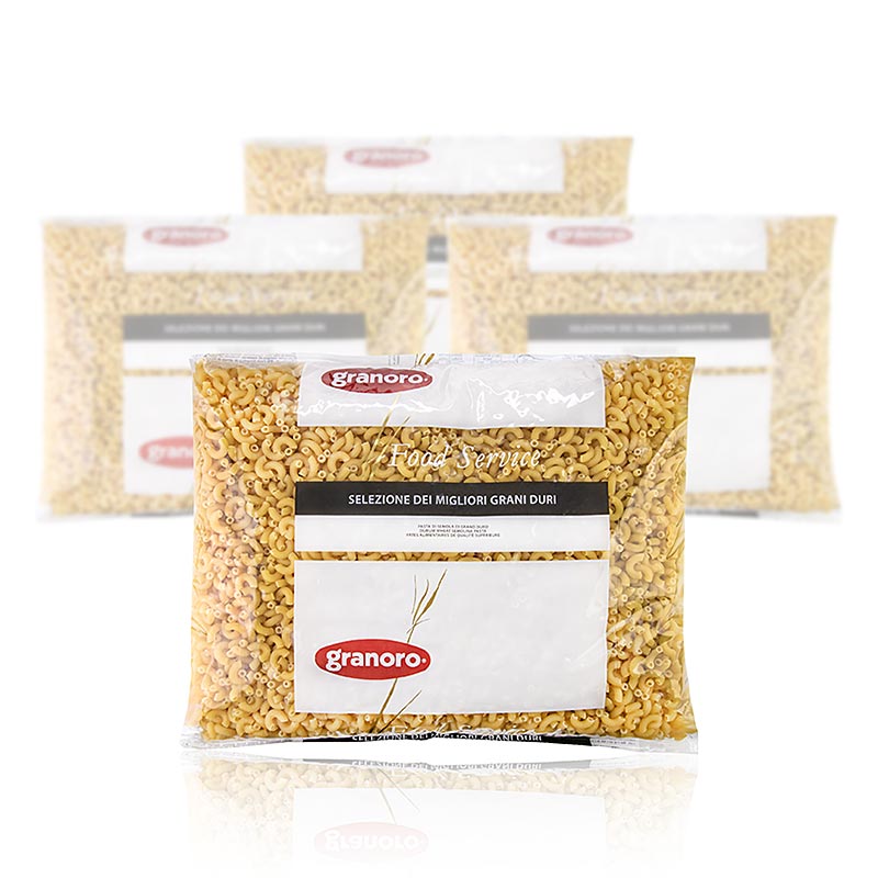 Granoro Fagiolini Rigati (pasta tubolare piccola) No.50, 12 kg, 4 x 3000g