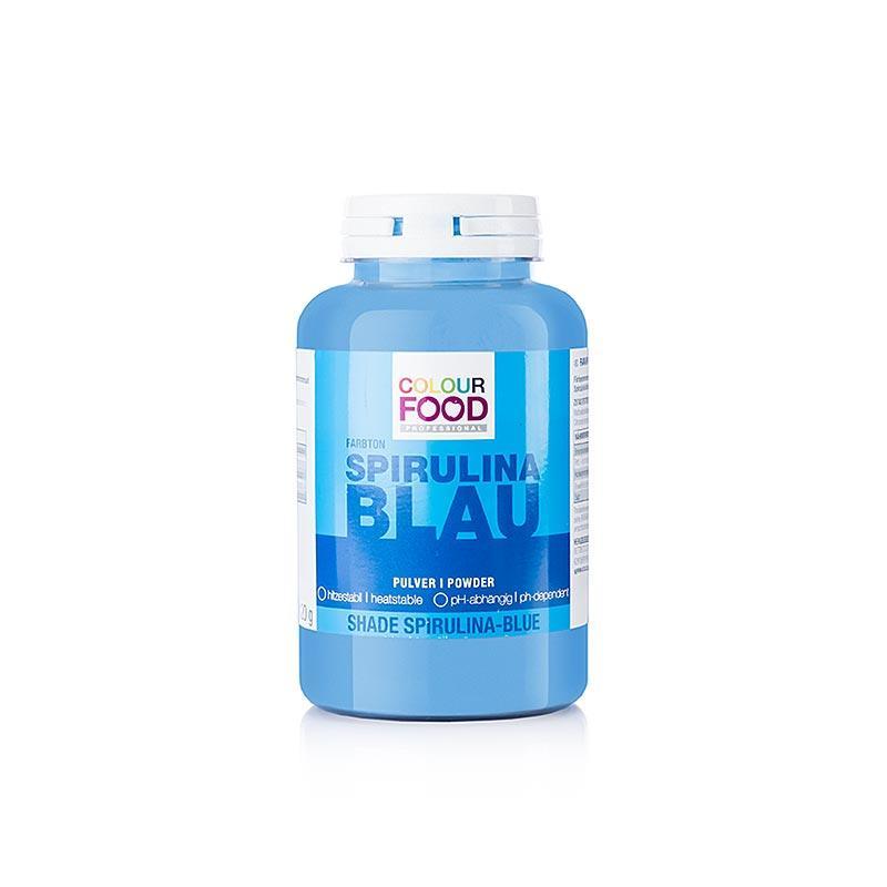 Colorante alimentare - blu spirulina, in polvere, liposolubile, vegano, 120 g per la cottura e la panificazione, colore naturale da ingredienti di origine vegetale