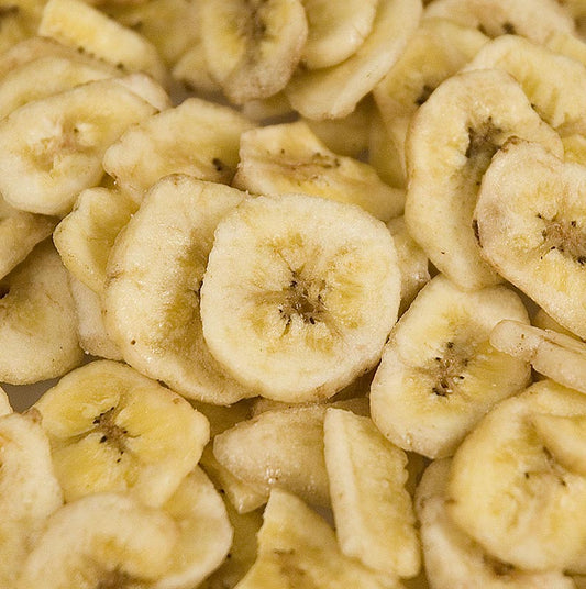 Bananen Chips, Honig getaucht, 1 kg - In Pflanzenöl gebackene und mit Honig und Zucker gesüßte Bananen-Chips, ohne künstliche Zusatzstoffe Perfekte knusprige Leckerei für zwischendurch Aktion bis 300624, nur solange der Vorrat reicht!