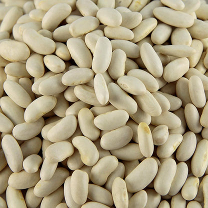 Getrocknete weiße Cannellini Bohnen, ideal für Salate und Eintöpfe, mit angenehm weicher Konsistenz, geeignet für tonno e fagioli in Italien