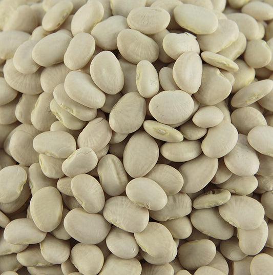 Getrocknete helle Lima Bohnen - Haricots de Lima, 1 kg, aus Peru, oval bis rund, bis zu 15 cm lang