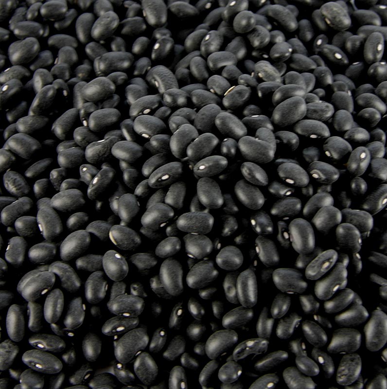 Getrocknete schwarze Bohnen in einer 1 kg Packung, ideal für mexikanische Gerichte, würzig-süßlicher Geschmack, perfekt für Eintöpfe und Salate