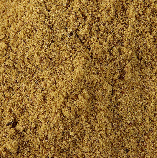 Bottarga di Muggine - Meeräschenrogen, gemahlen, Italien, 70 g: Getrocknete, gesalzene und vermahlene Meeräschenrogen, ideal zum Verfeinern von Fischgerichten und beliebt in der japanischen Küche