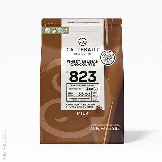 Callebaut - Vollmilch, Callets, 33,6% Kakao, 2,5 kg