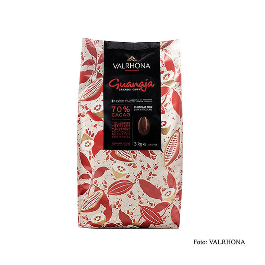 Valrhona Guanaja "Grand Cru", copertura fondente, callets, 70% Cacao, 3 kg