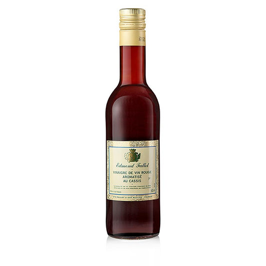 Rotwein-Essig mit schwarzer Johannisbeere, Fallot, 500 ml - fruchtig-herber Essig, ideal für Obstsalate, Linsensalate, Geflügel und Wildbeizen