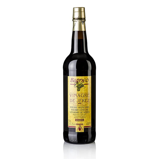 Sherry-Essig Solera Reserva, 30 Jahre altes Faß, 8% Säure, Barneo, 750 ml - Für Gazpacho Andaluz, Marinaden, Cocktails, Vinaigrettes und Salate geeignet