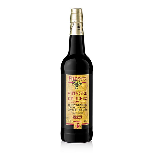 Aceto di sherry Solera Reserva, da botti invecchiate 30 anni, acidità 8%, Barneo, 750 ml