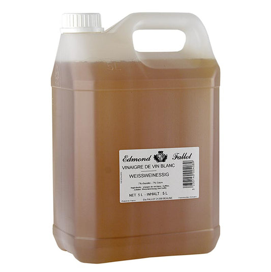 Großer 5-Liter-Behälter mit fruchtigem Alter Weißwein-Essig, ideal für Salate und Marinaden