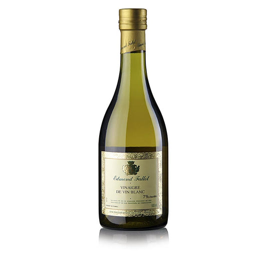 Weißwein-Essig von Fallot, 500 ml - Rassig fruchtiger Essig aus Burgunderweinen, ideal für Salate und Fischmarinaden