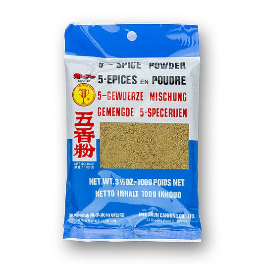 Würziges Five Spice Pulver mit Anis, Fenchel, Pfeffer, Ingwer und Zimt für asiatische Gerichte Ideal für Marinaden von Fleisch- und Geflügelgerichten