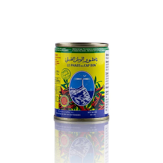 Harissa - Paste aus scharfen Peperoni, Knoblauch, Kräutern und Gewürzen, 135 g: Scharfe Gewürzpaste mit Peperoni, Knoblauch, Kräutern und Gewürzen