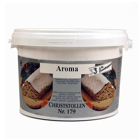 A 15 kg package of Dreidoppel No179 Christstollengewürz-Aroma, a flavorful and aromatic spice blend for traditional Christmas stollen