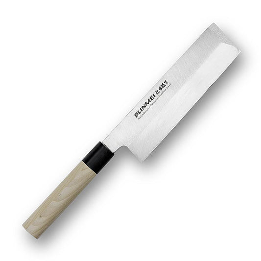 Bunmei 1802-180 Usuba Messer, 18cm, mit Honoki Holzgriff, für Gemüse geeignet