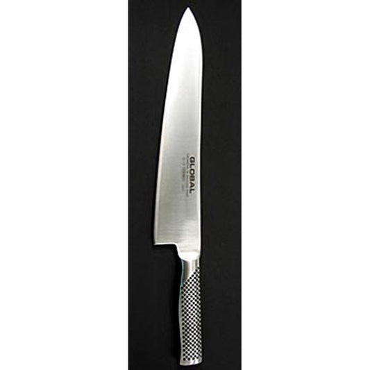 Global G-17 Universal Kochmesser, 27cm, 1 St - Ideal zum Schneiden von größeren Gemüsearten, leicht, scharf, mit Edelstahlgriffen und Molybdän-Vanadium Stahlklingen