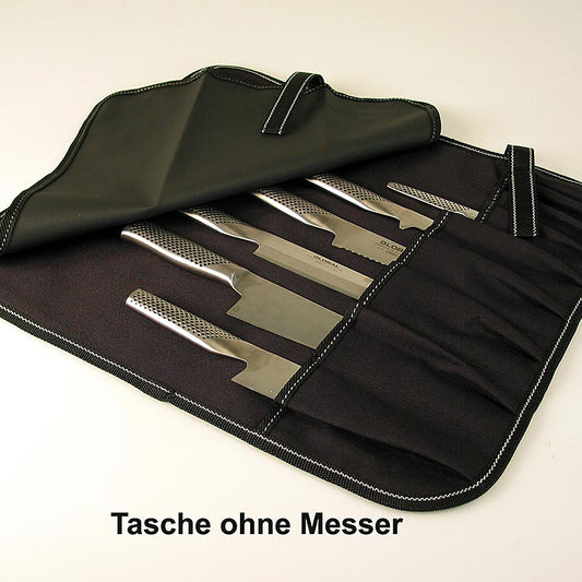 Nylon-Messertasche Global G-666/09 mit Platz für 9 Global-Messer und 1 Stahl - praktische Aufbewahrungslösung für Ihre hochwertigen Küchenwerkzeuge