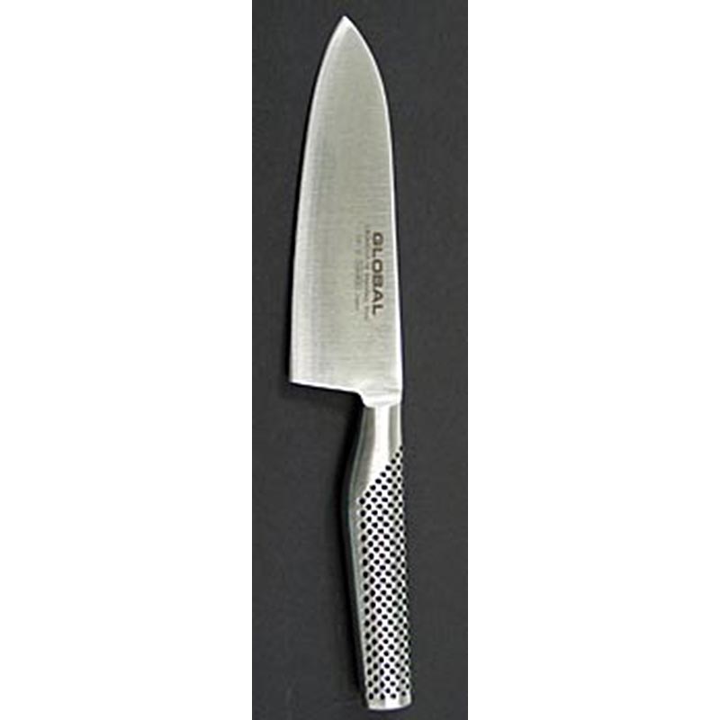 Global GF-32 Kochmesser, geschmiedet, 16cm, 1 St - Hochwertiges, geschmiedetes Chefmesser von Global, aus Molybdän-Vanadium Stahl, mit Edelstahlgriff und Sandkern für perfekte Balance