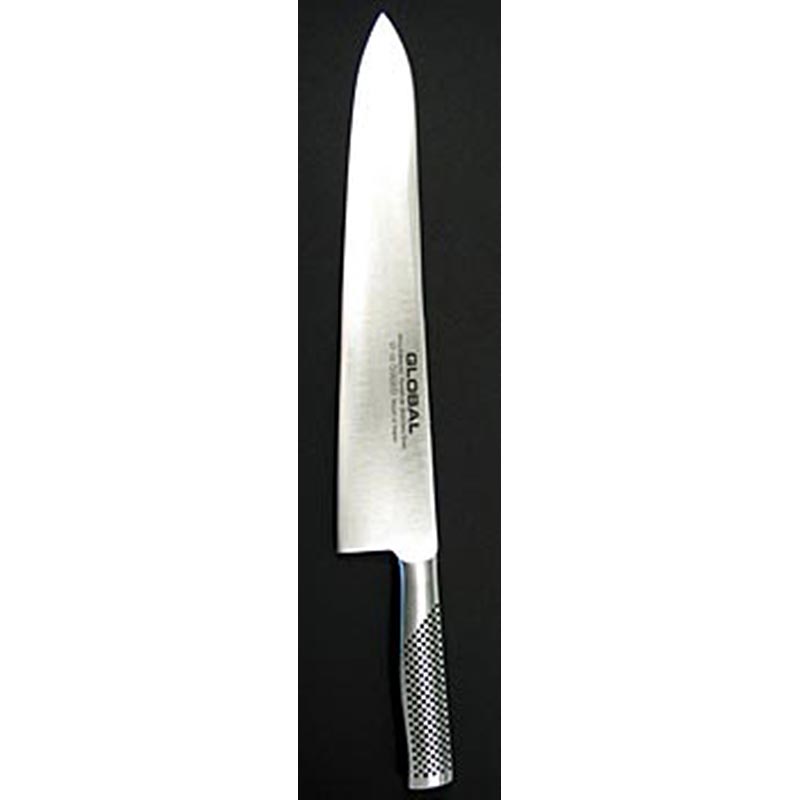 Global GF-35 Kochmesser, geschmiedet, 30cm, 1 St - Hochwertiges Messer aus Molybdän-Vanadium Stahl, ideal zum Schneiden von Kohlsorten Geeignet für Rechts- und Linkshänder, mit Edelstahlgriff für perfekte Balance