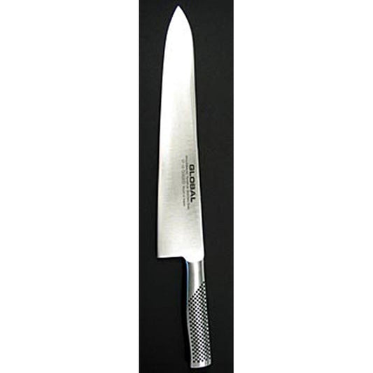 Global GF-35 Kochmesser, geschmiedet, 30cm, 1 St - Hochwertiges Messer aus Molybdän-Vanadium Stahl, ideal zum Schneiden von Kohlsorten Geeignet für Rechts- und Linkshänder, mit Edelstahlgriff für perfekte Balance
